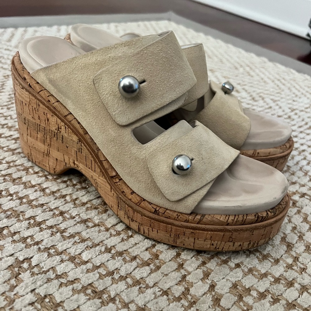 Rag & Bone Cream Leather Sandals